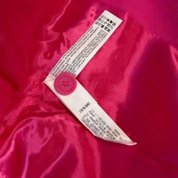 Zara Elegant Pink Feather-Trimmed Womens Blazer Size S NWOT - Picture 10 of 10